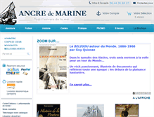 Tablet Screenshot of ancre-de-marine.com